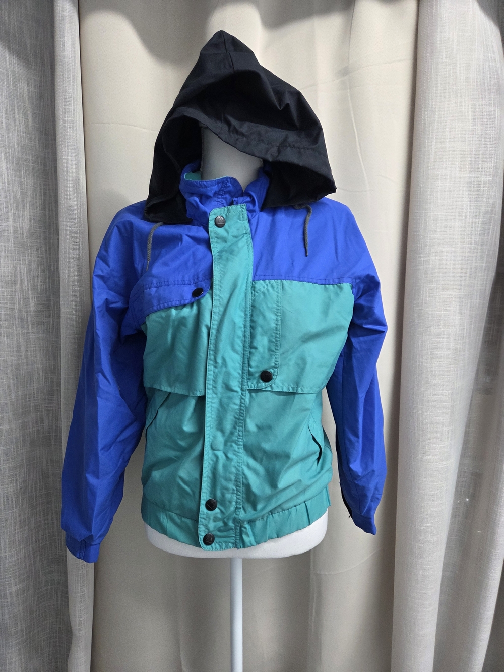 Vtg Pacific Trail Hooded Windbreaker Jacket Gorpcore Indie Sleeze Size 14